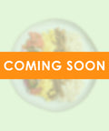 A placeholder image indicating "Coming Soon," with a meal prep container, suggesting new healthy meal options are on the way.